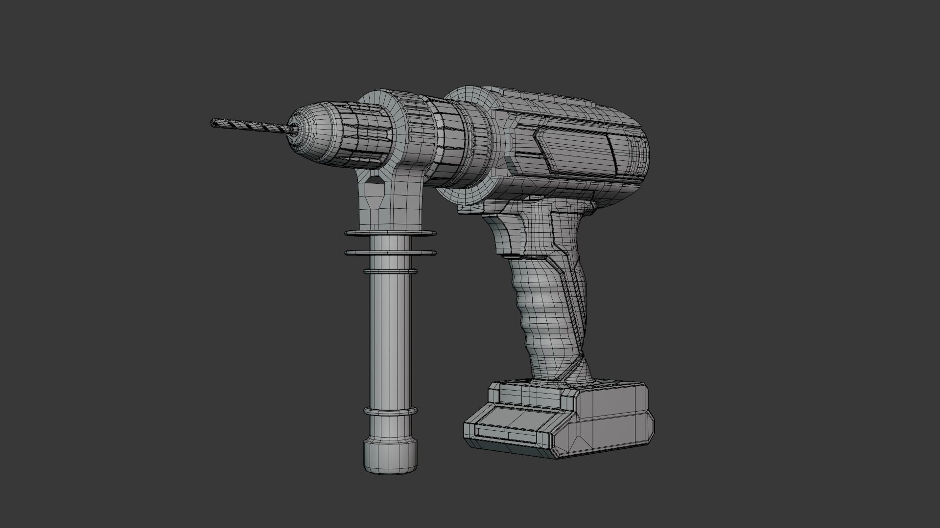 Cordless Electric Drill 3D model_16