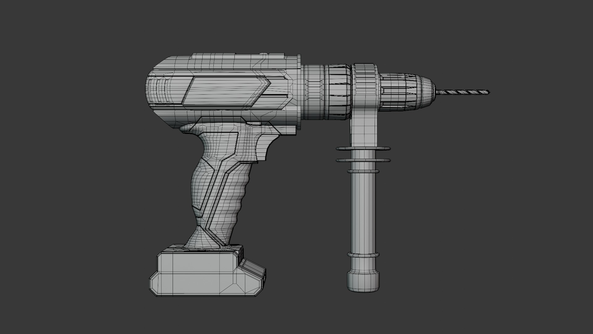 Cordless Electric Drill 3D model_13