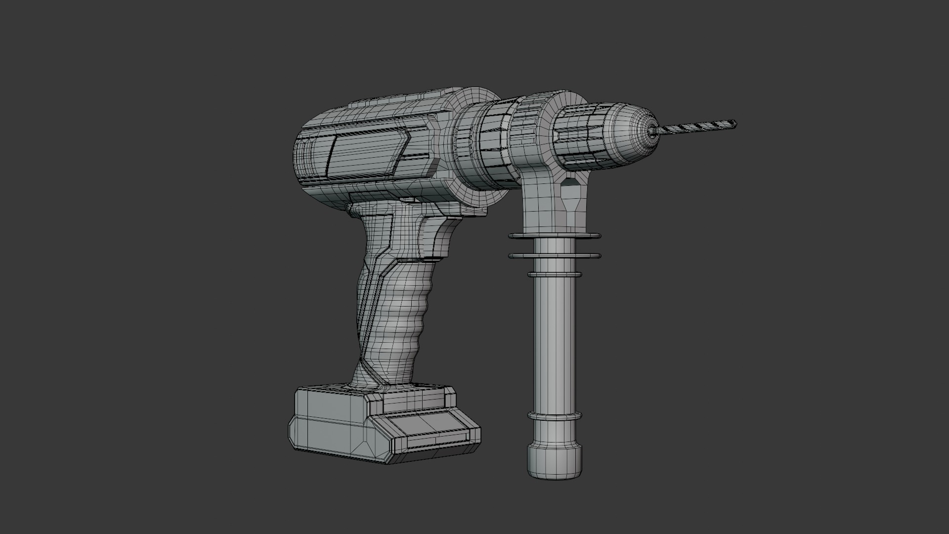 Cordless Electric Drill 3D model_14