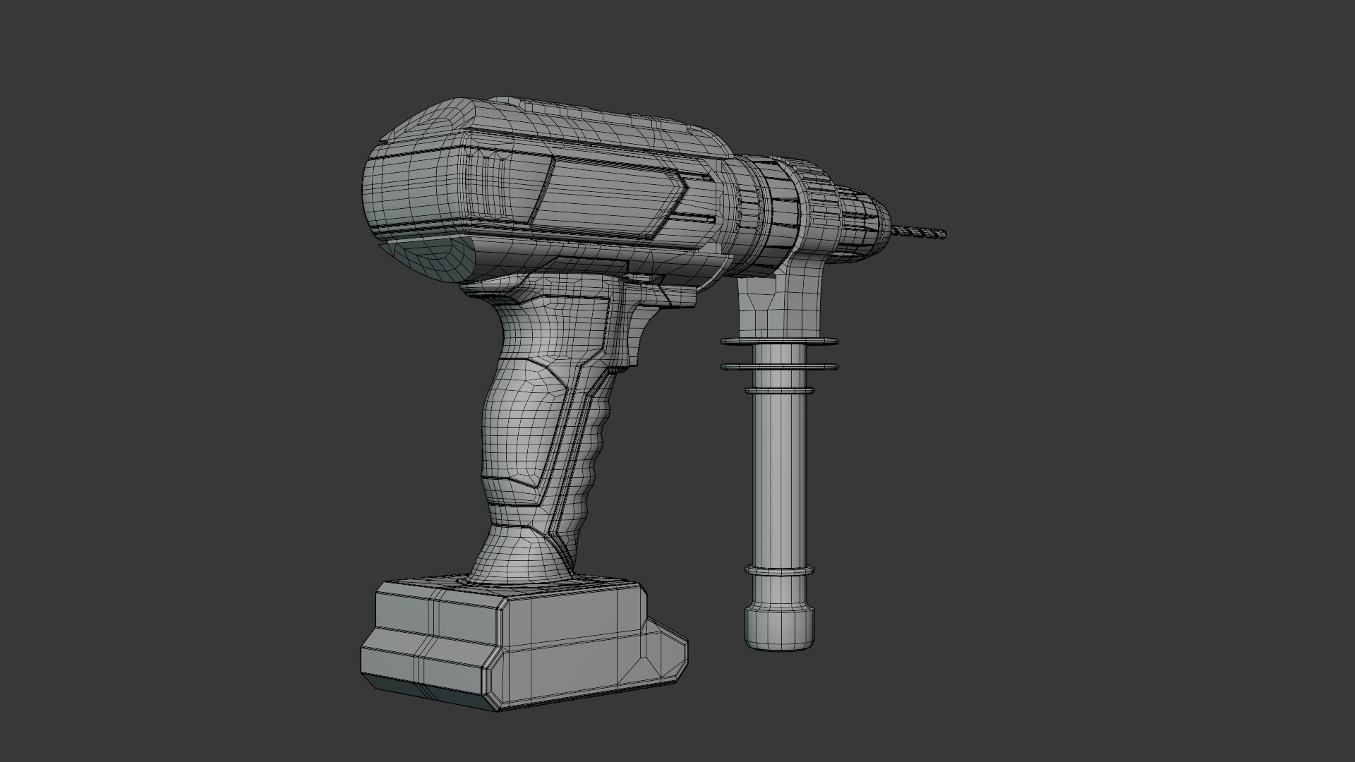 Cordless Electric Drill 3D model_12