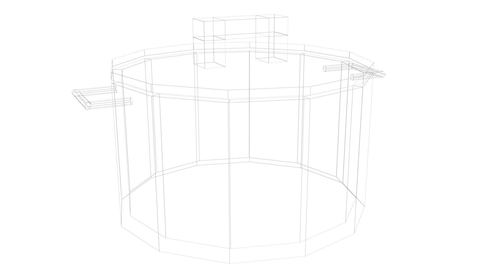 Low Poly Game Ready Cooking Pot Low-poly 3D model_18