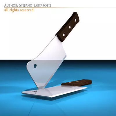 Meat cleaver 3D model
