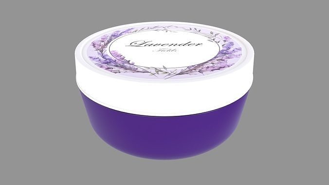 Car Air Freshener - Lavender Fields 3D model 2