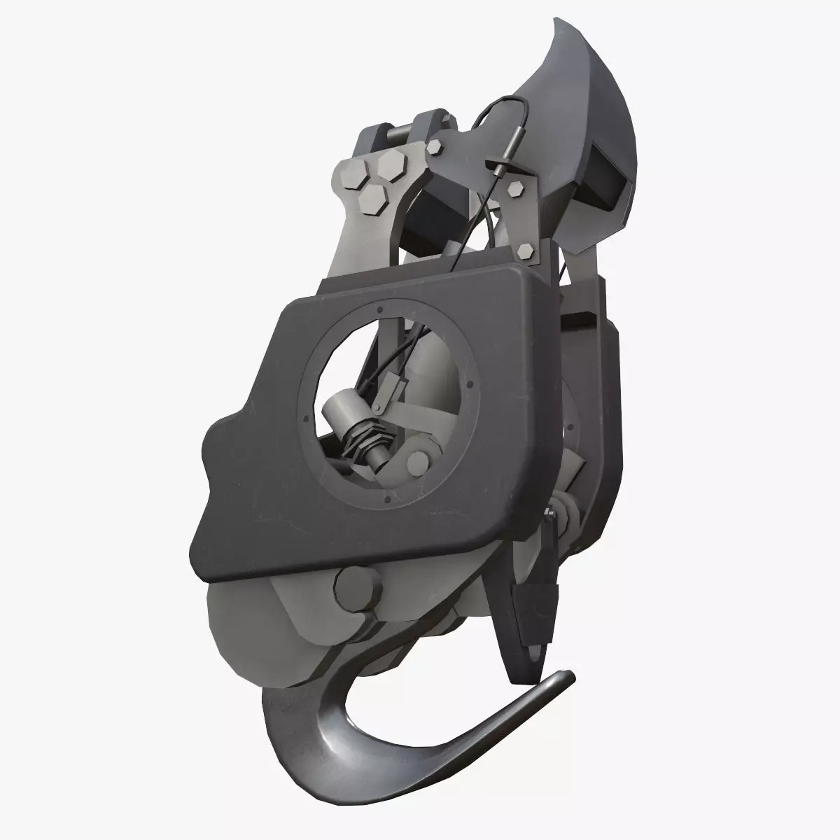 Helicopter Cargo Hook Low-poly 3D model_0