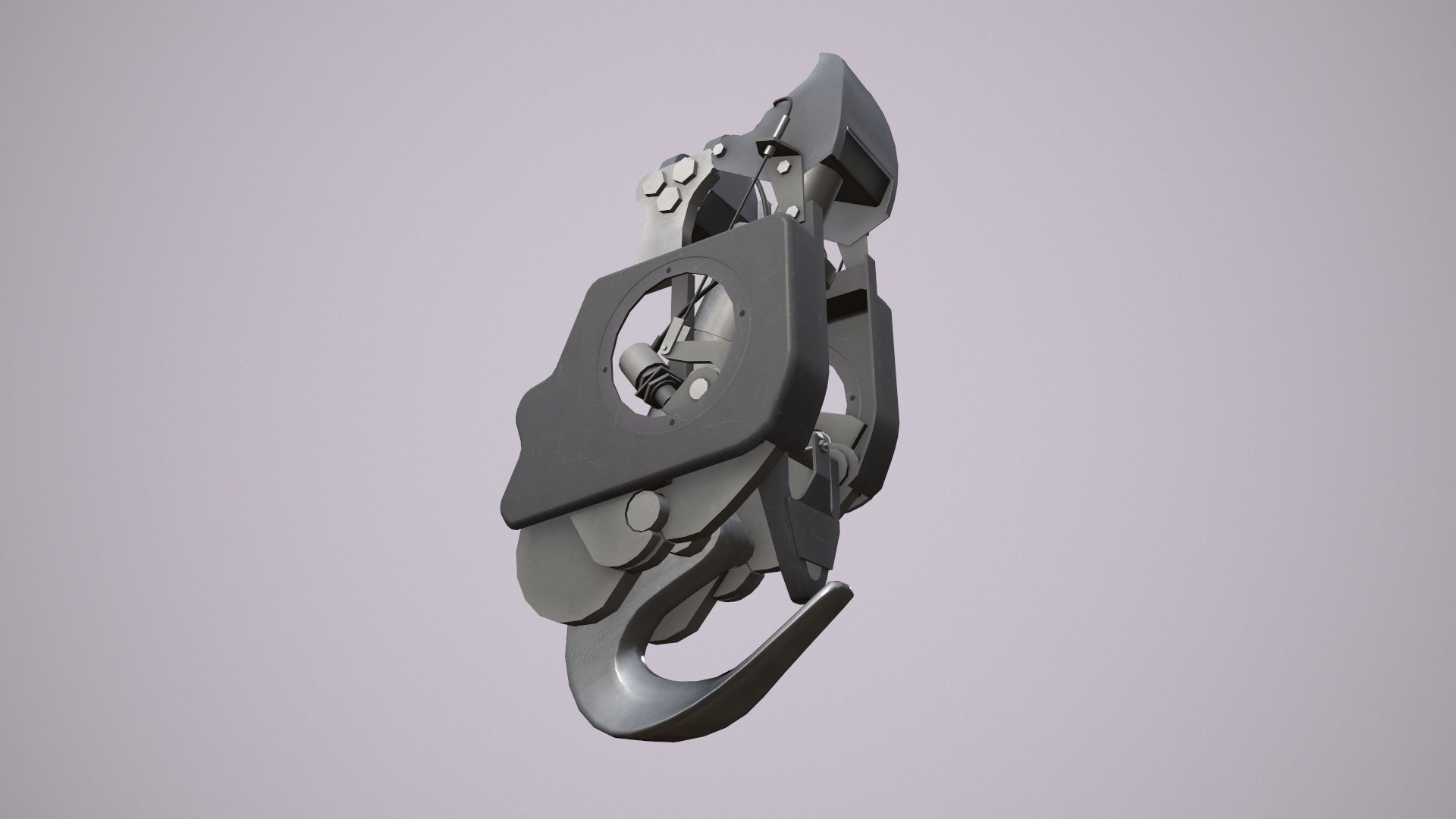 Helicopter Cargo Hook Low-poly 3D model_2