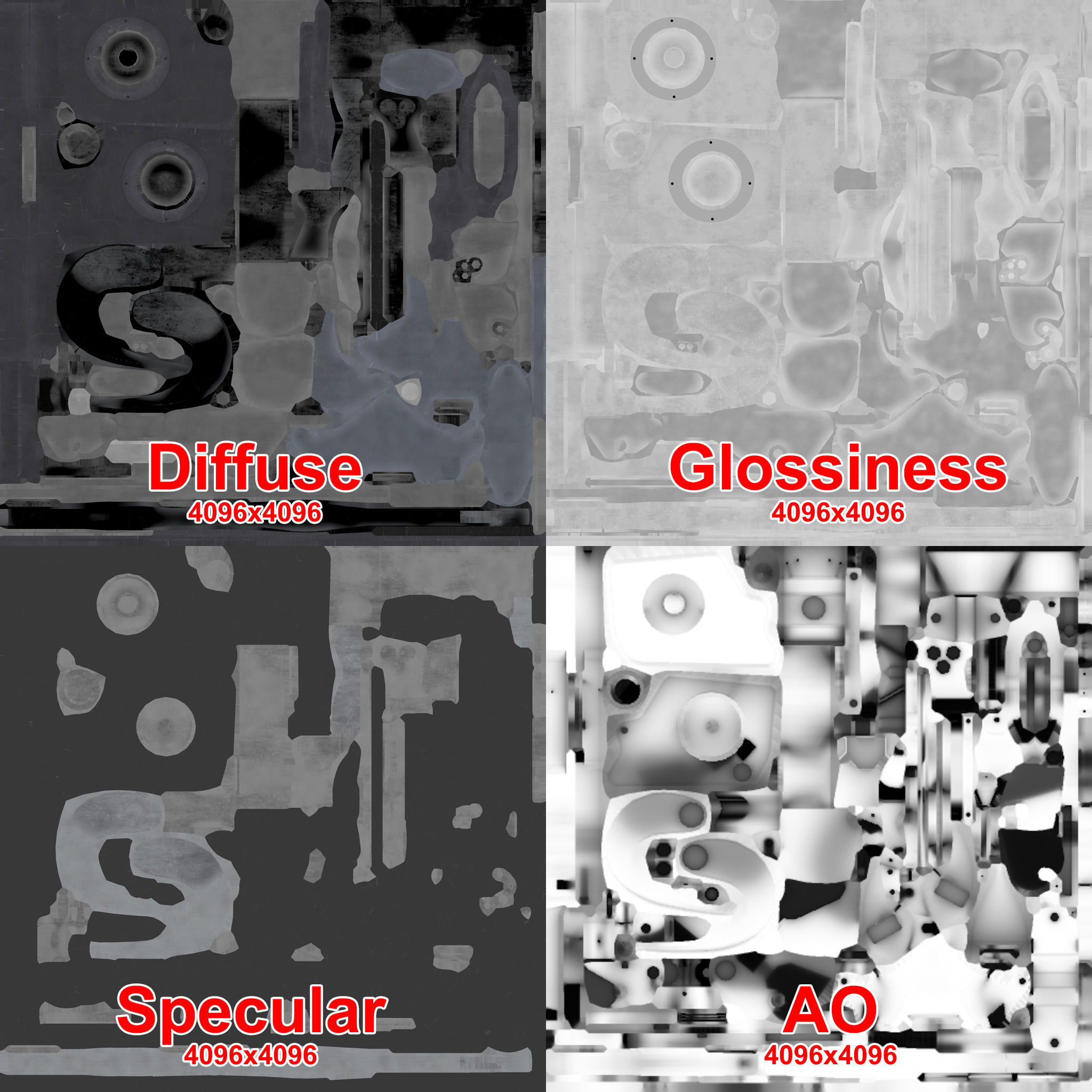 Helicopter Cargo Hook Low-poly 3D model_13