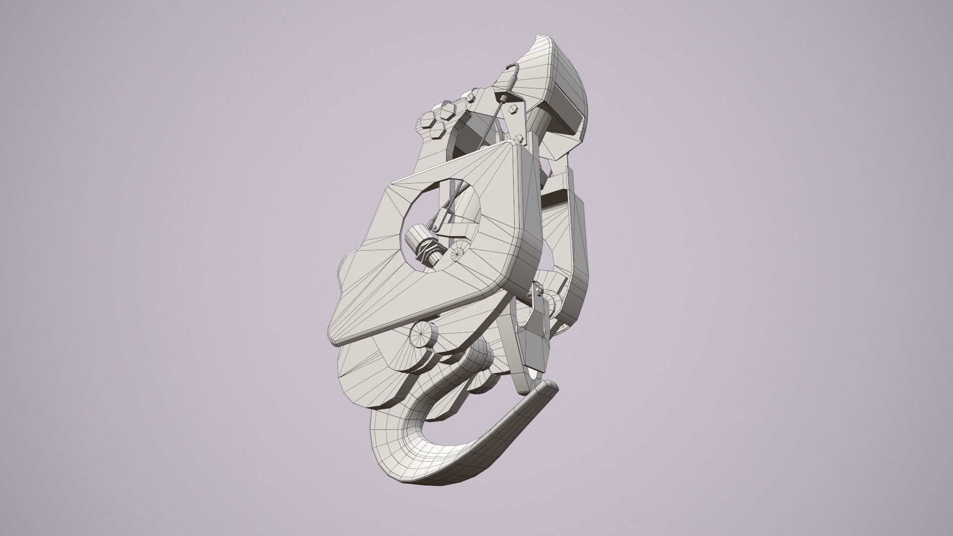 Helicopter Cargo Hook Low-poly 3D model_7