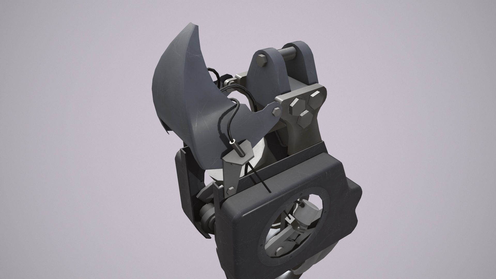 Helicopter Cargo Hook Low-poly 3D model_4