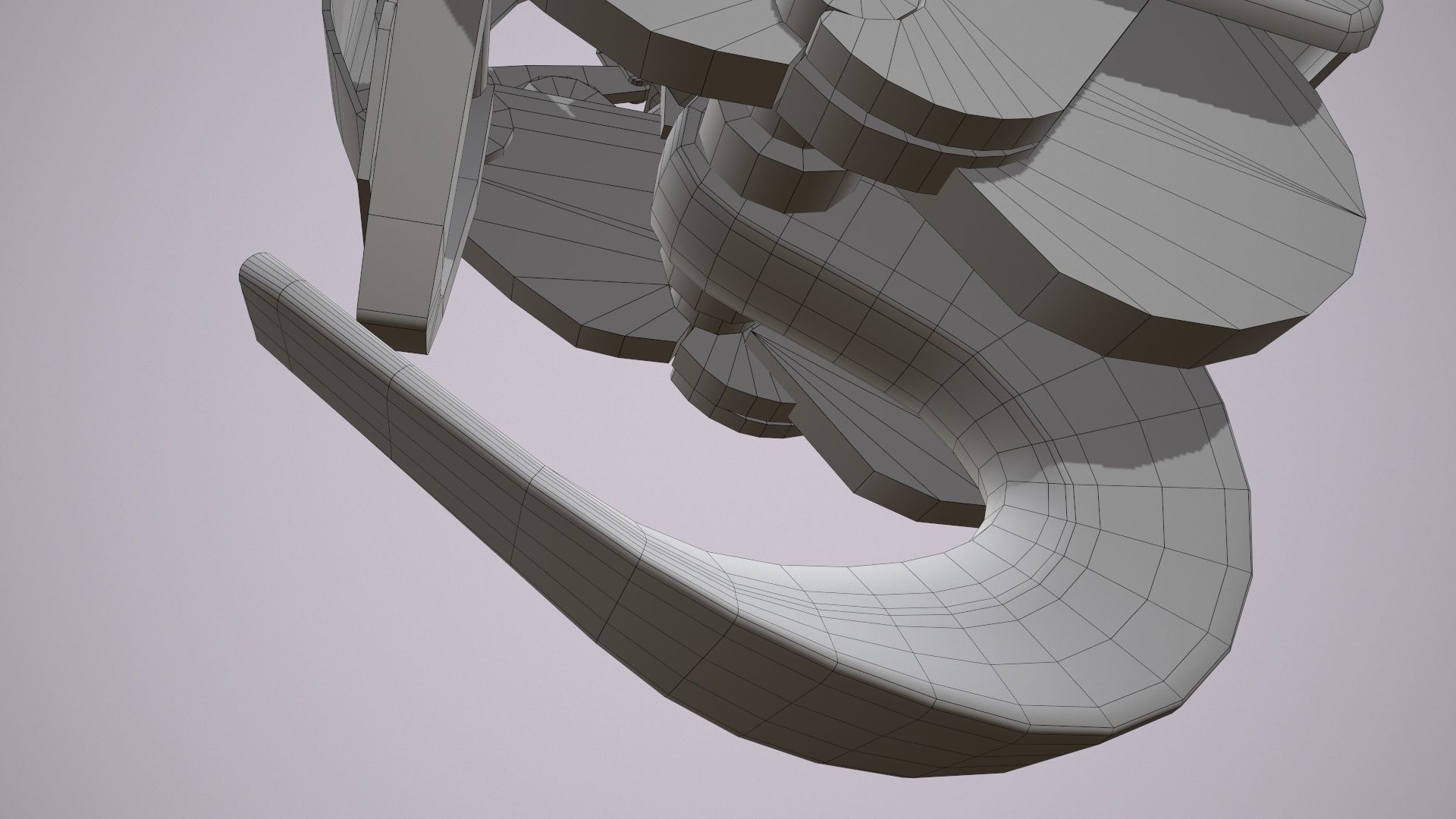 Helicopter Cargo Hook Low-poly 3D model_10