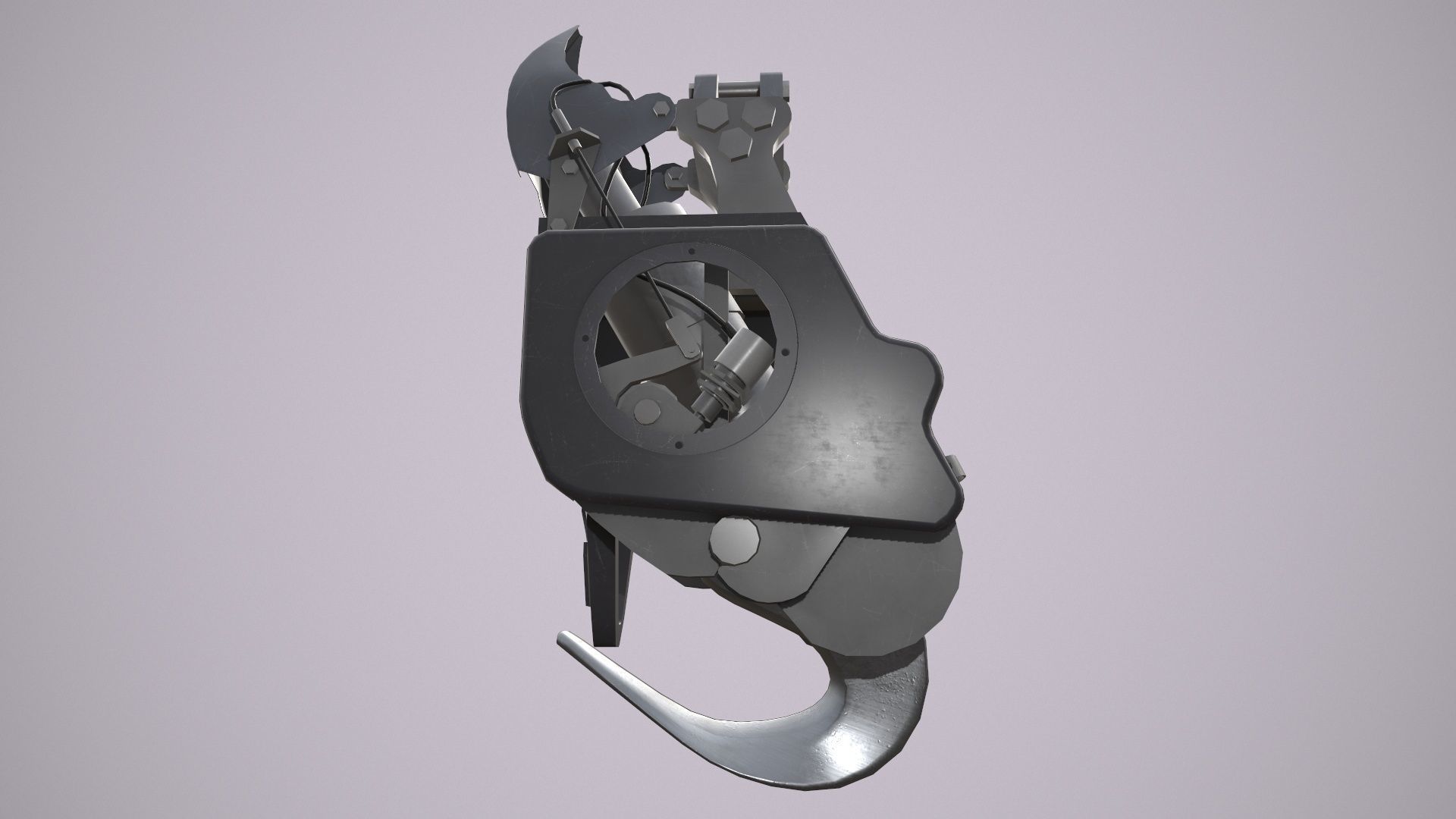 Helicopter Cargo Hook Low-poly 3D model_3