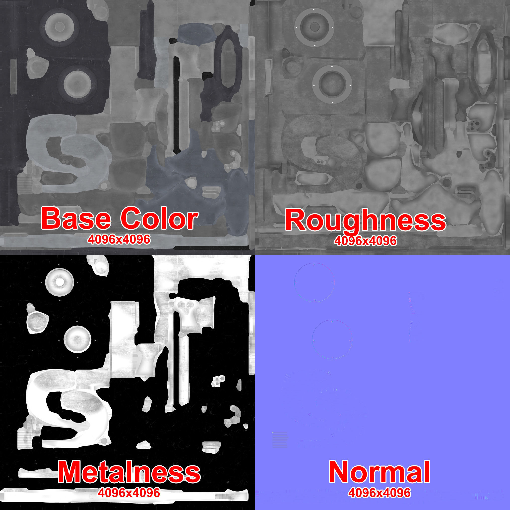 Helicopter Cargo Hook Low-poly 3D model_12