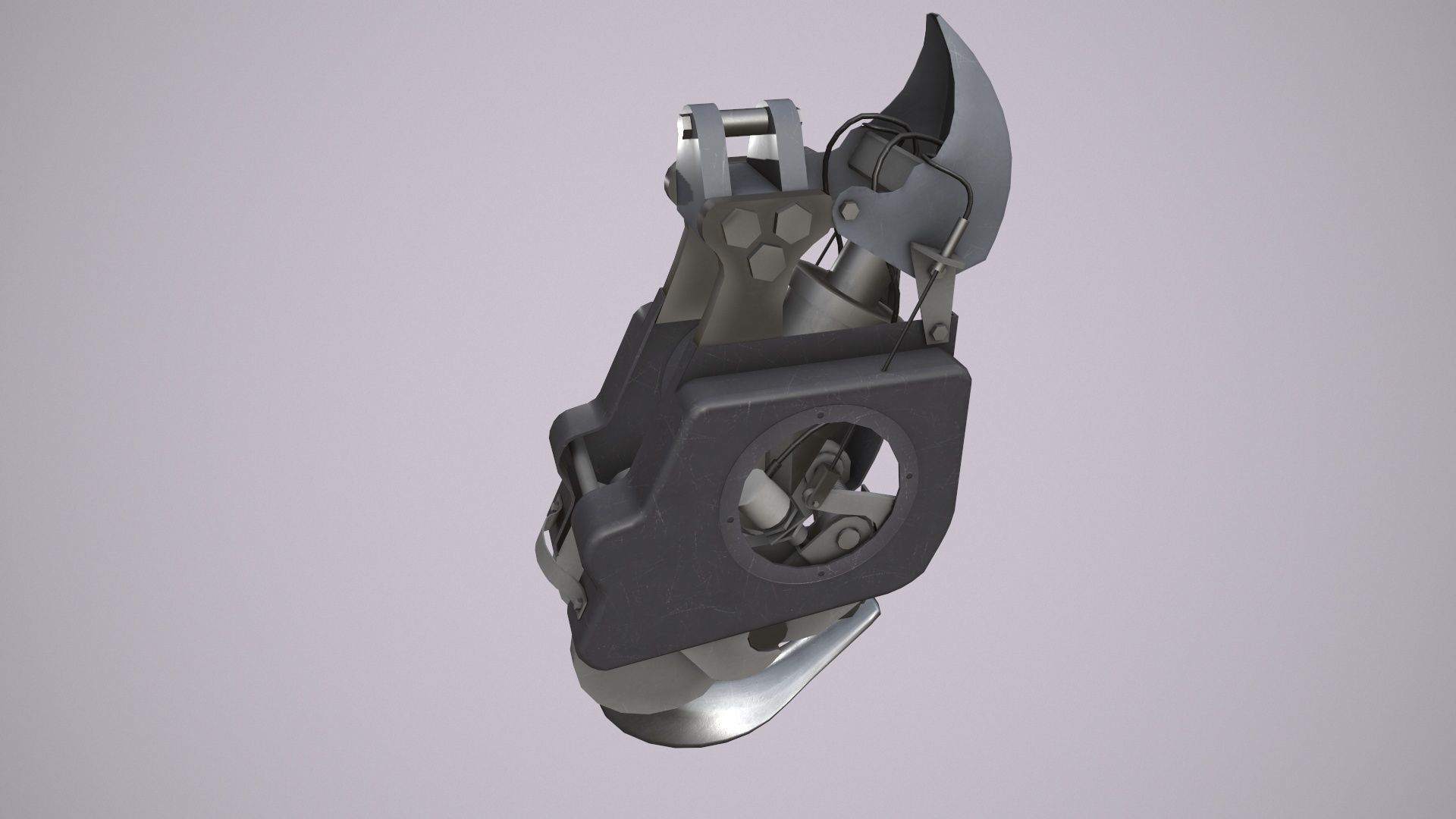Helicopter Cargo Hook Low-poly 3D model_6