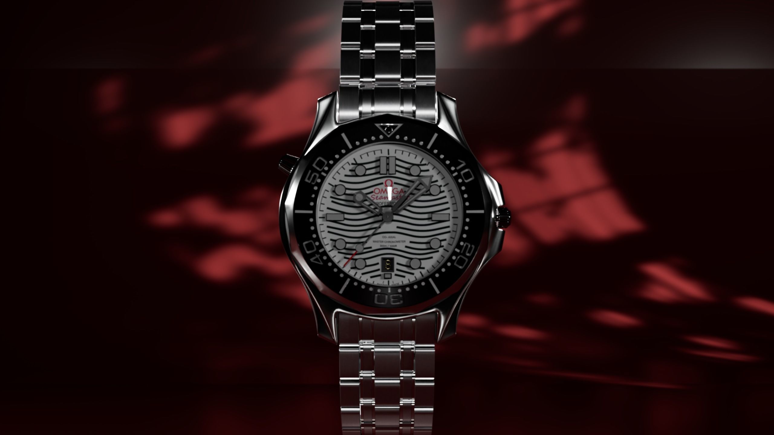 Omega Seamaster Diver 300M Watch 3D model_1