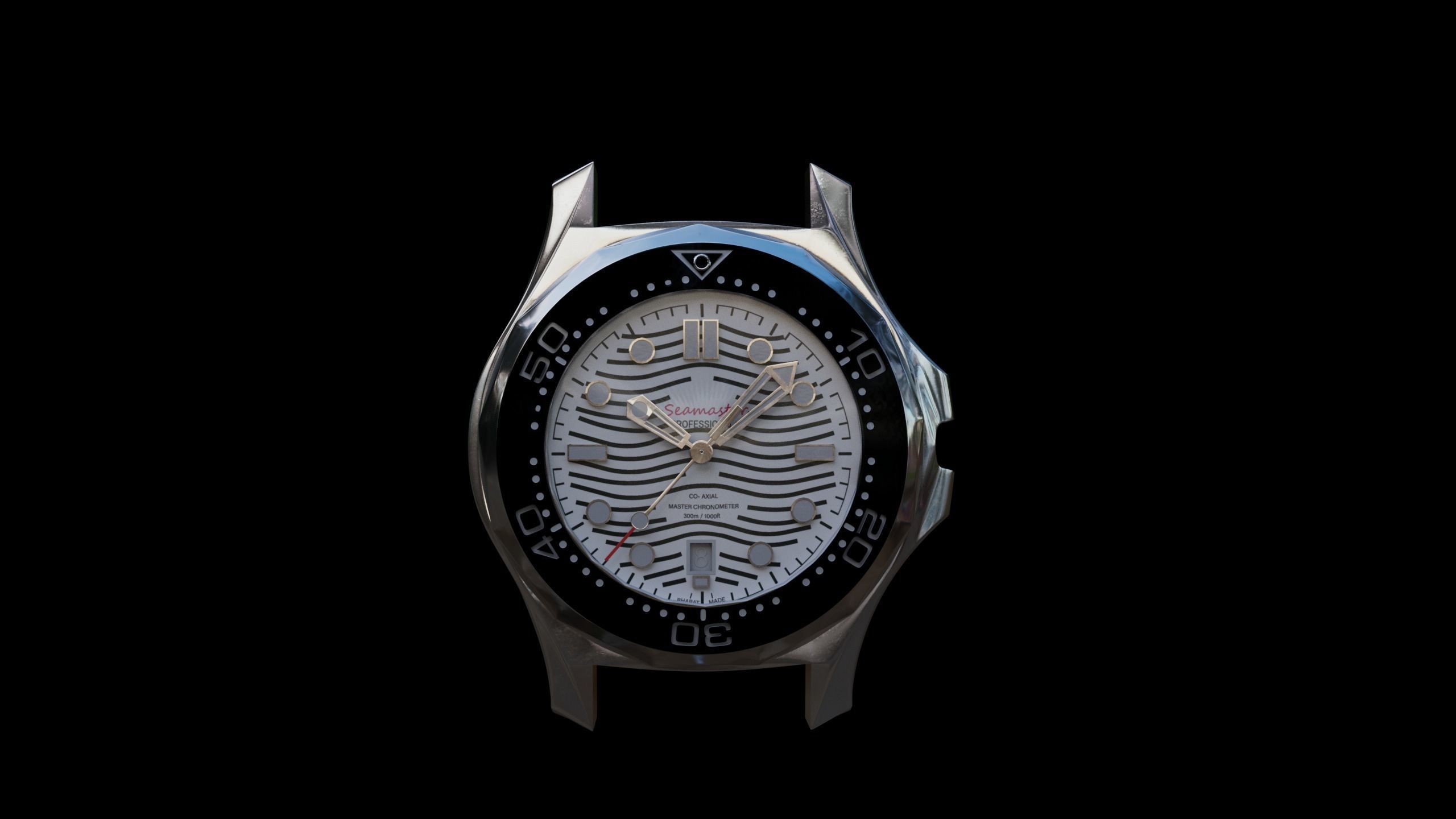Omega Seamaster Diver 300M Watch 3D model_2