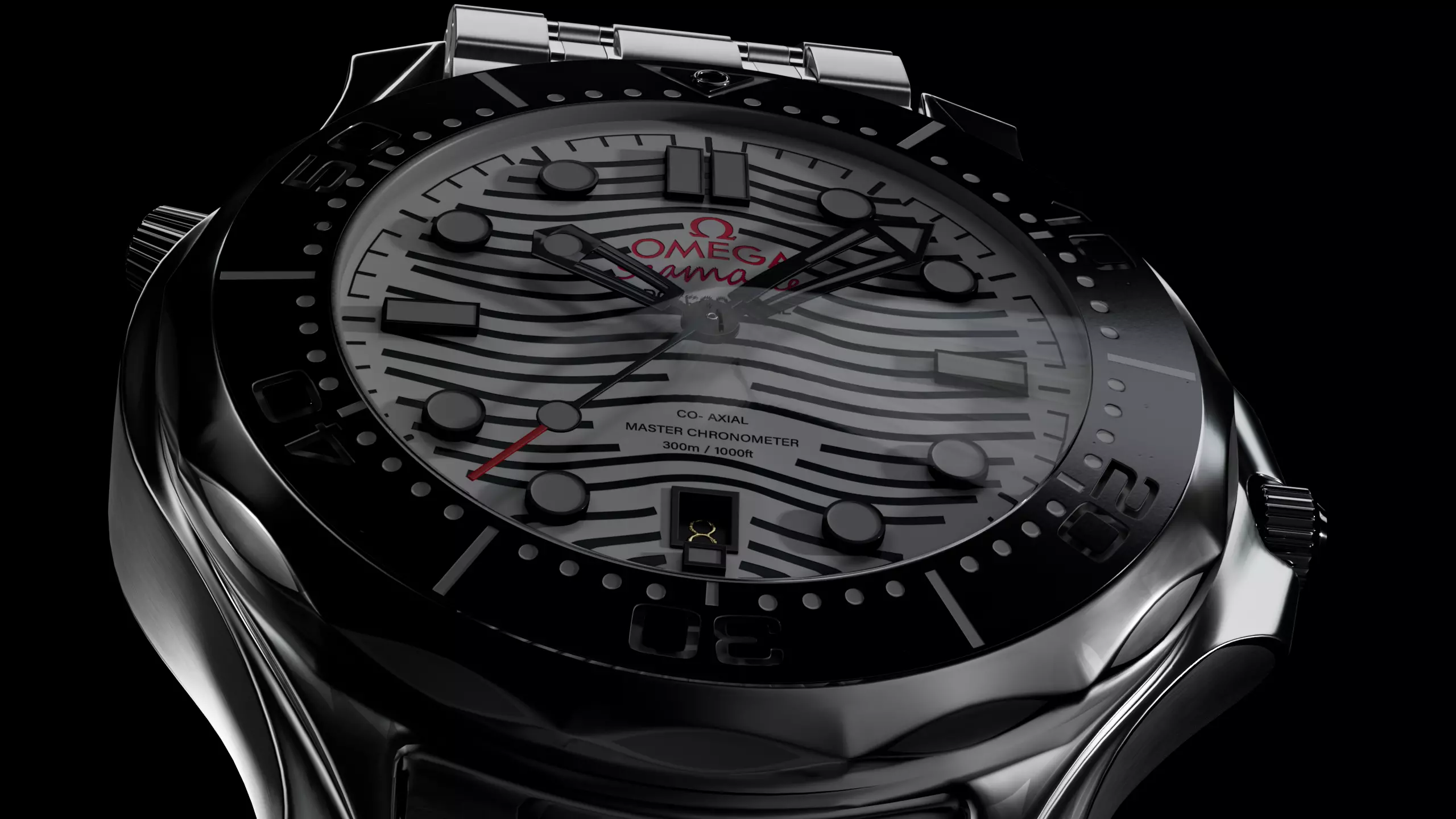 Omega Seamaster Diver 300M Watch 3D model_0