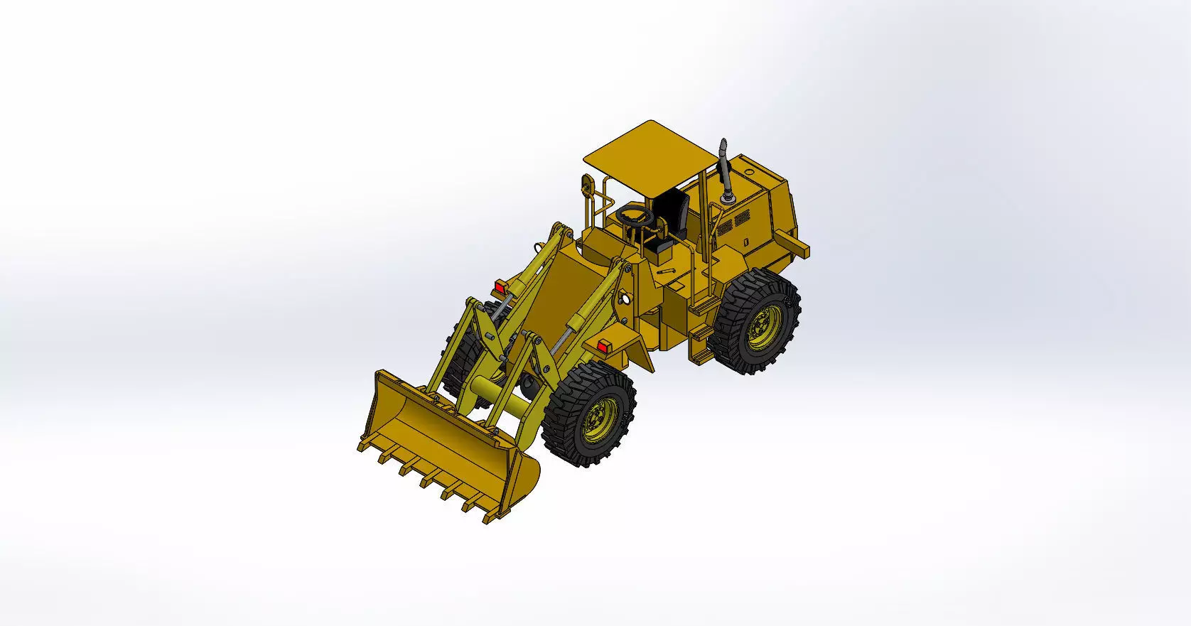 wheel loader 3D model