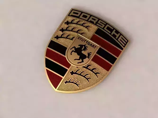 Porsche logo 3D print model