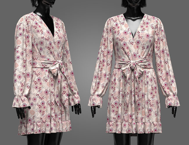 Womens Dress  3d Model 3D model