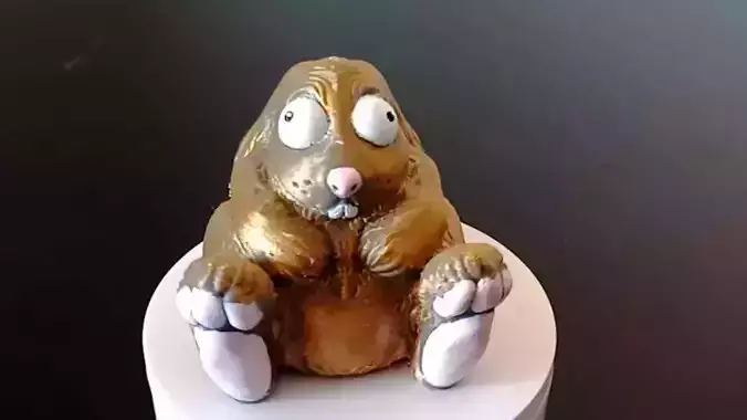 Happy fat rabbit 3D print model