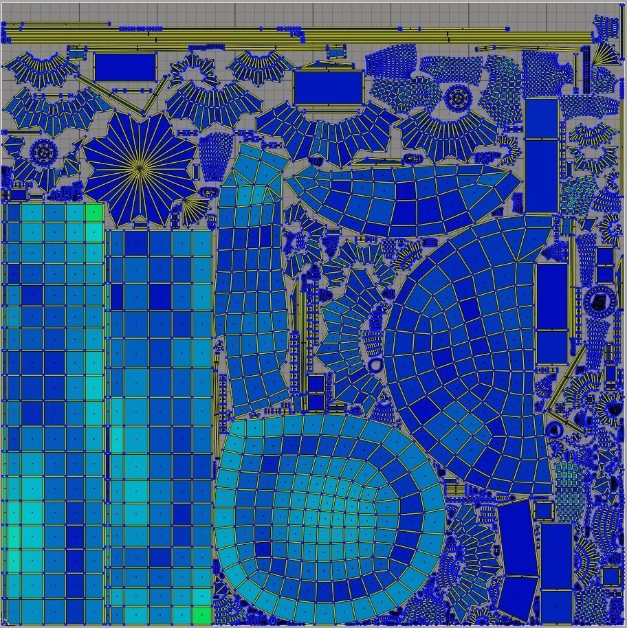 Christmas tree decoration Low-poly 3D model_11