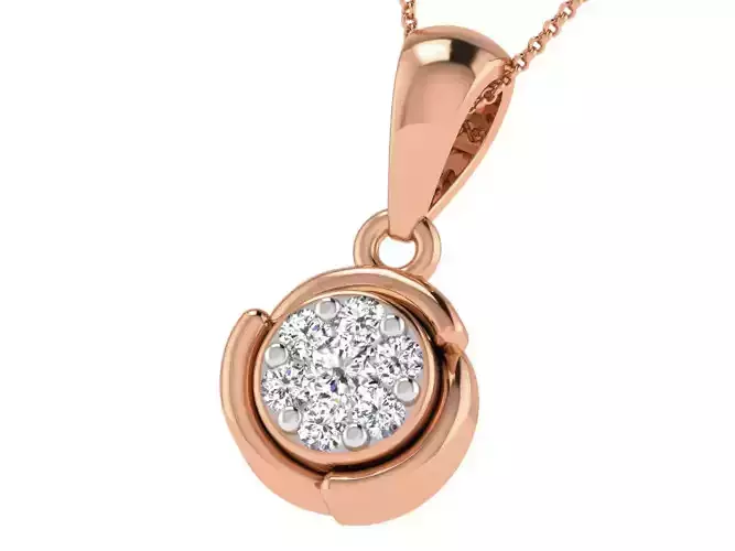 Round Light Wt Pendant 3dm stl obj mtl gltf glb 