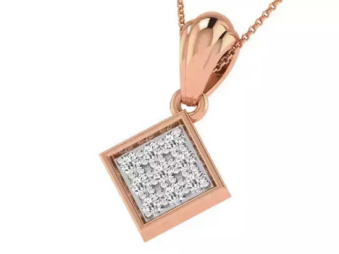 Square Light Wt Pendant 3dm stl obj mtl gltf glb 