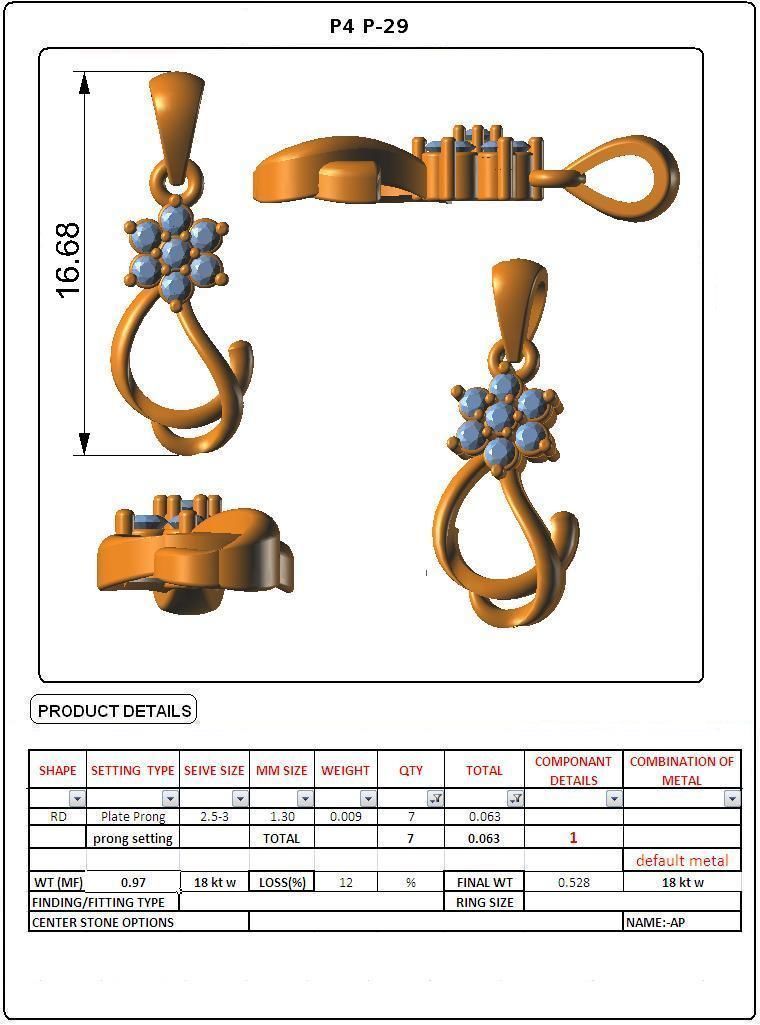 Light Wt Pendant 3dm stl obj mtl gltf glb 3D print model_4