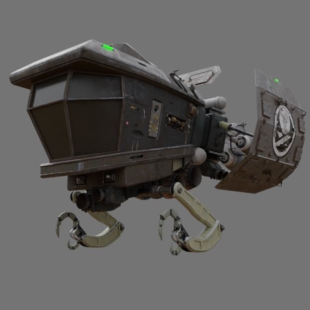 SPACESHIP Tug  Free 3D model_2