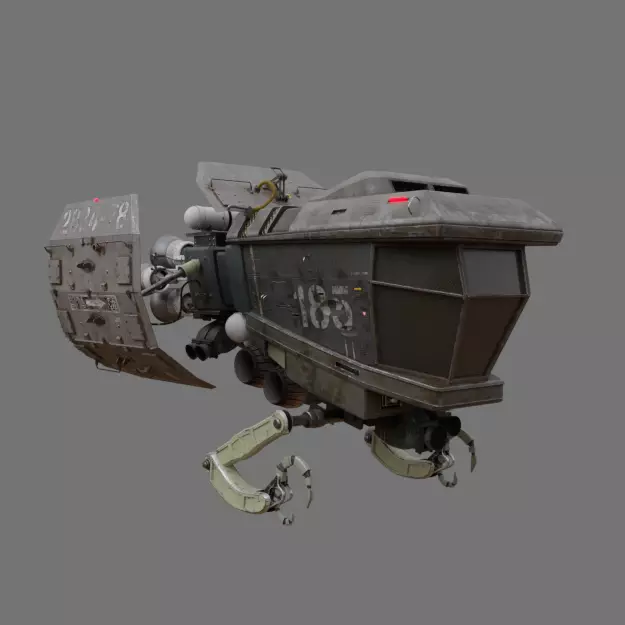 SPACESHIP Tug  Free 3D model_0