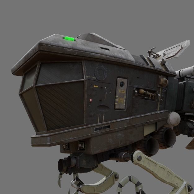 SPACESHIP Tug  Free 3D model_7