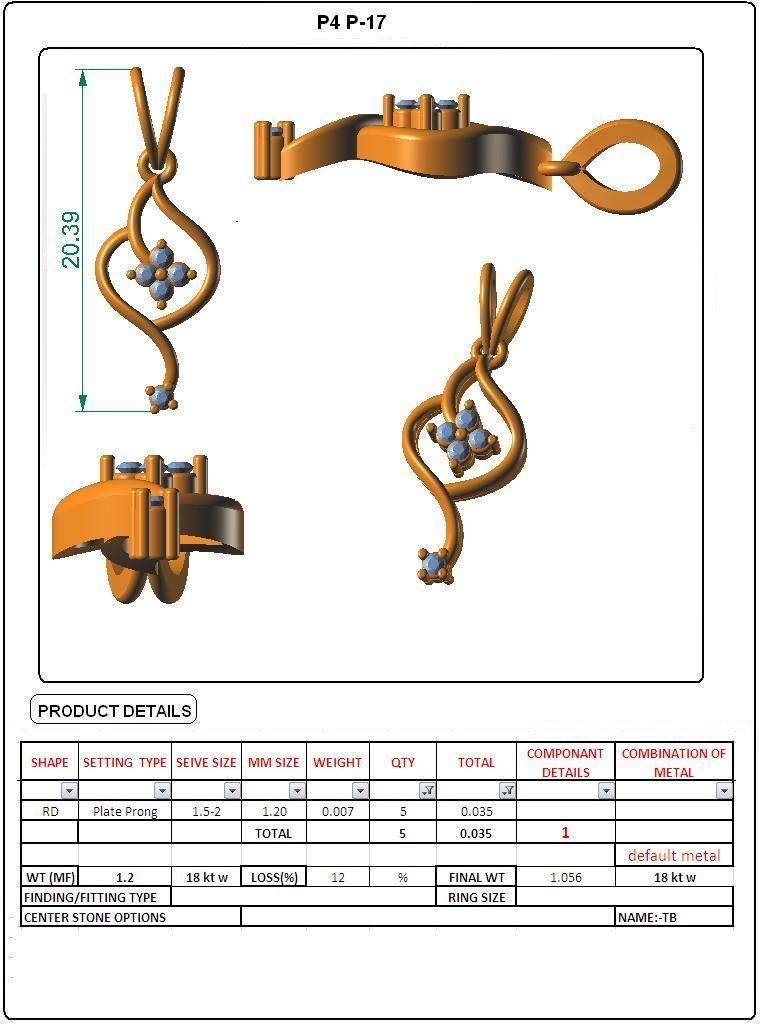 Light Wt Pendant 3dm stl obj mtl gltf glb 3D print model_3