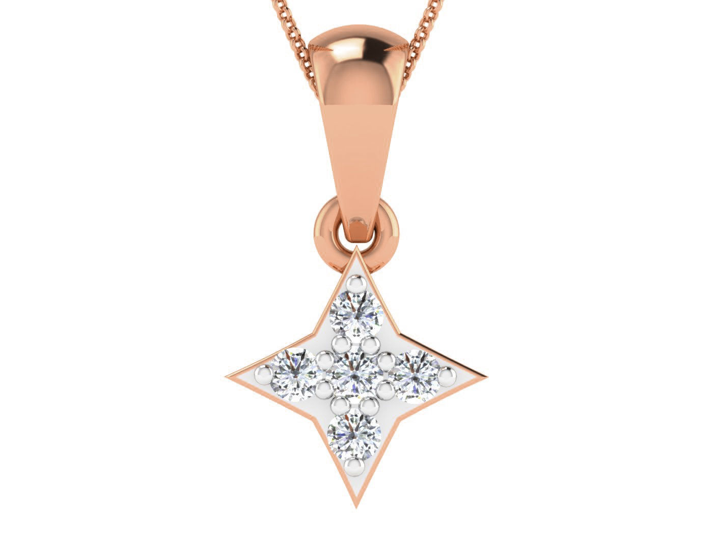 Star Light Wt Pendant 3dm stl obj mtl gltf glb  3D print model_5