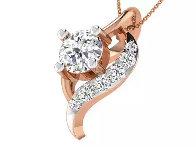 Solitaire Light Wt Pendant 3dm stl obj mtl gltf glb 