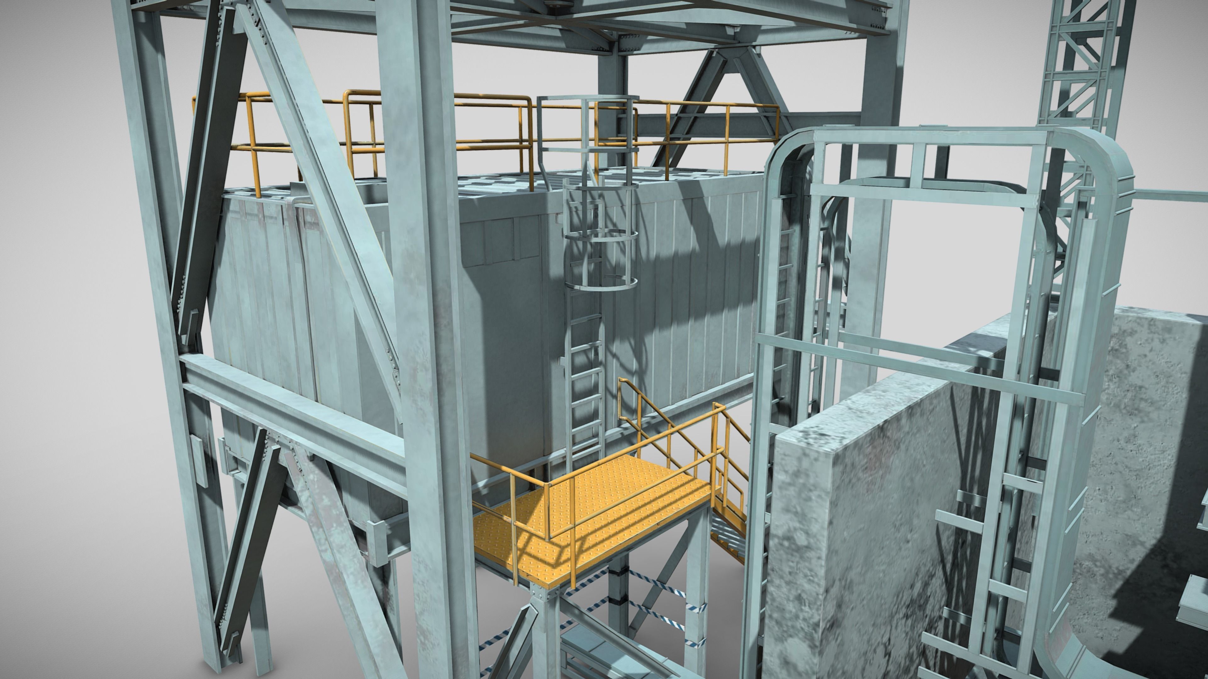 Power Generator Low-poly 3D model_11