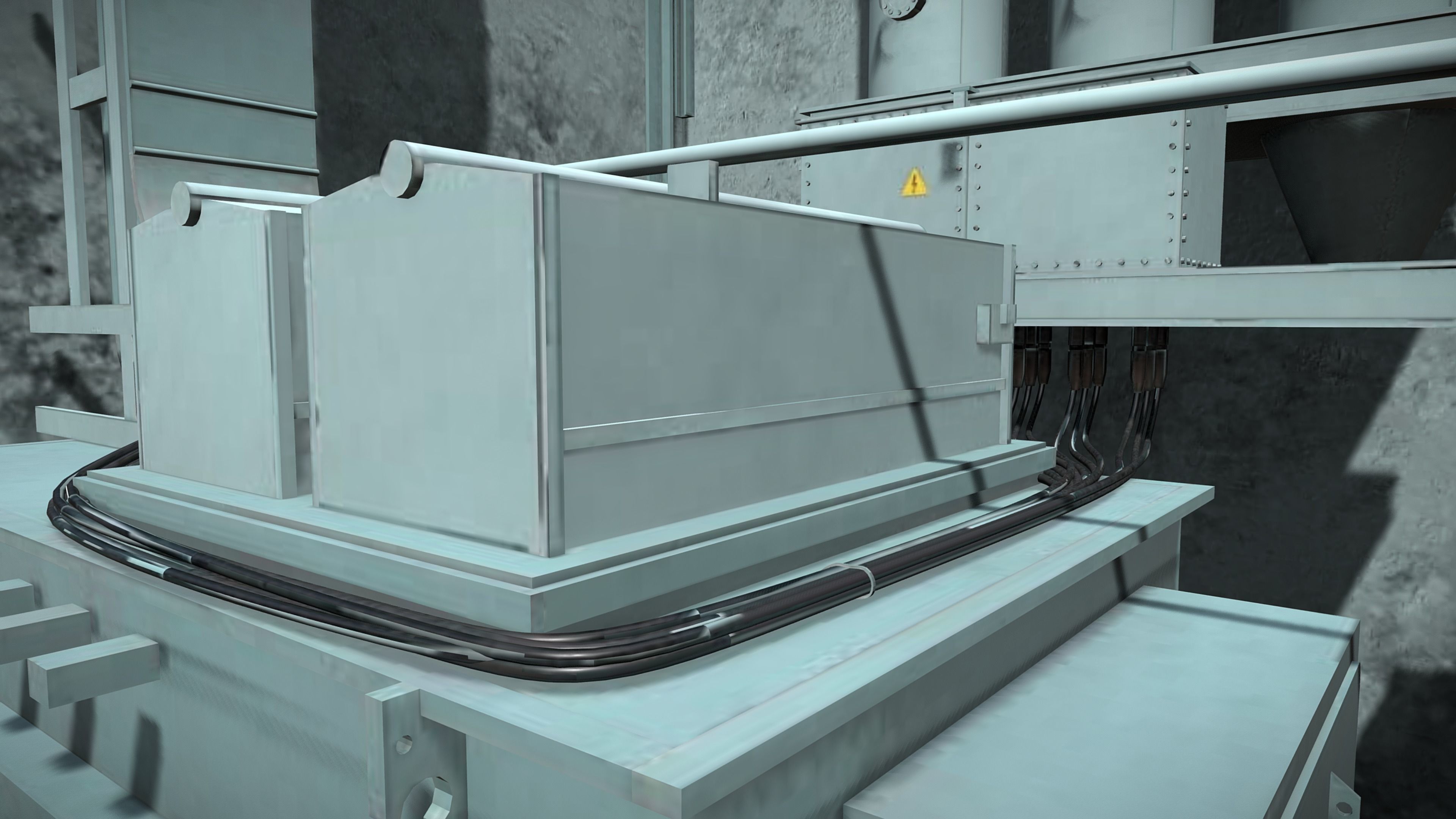 Power Generator Low-poly 3D model_10