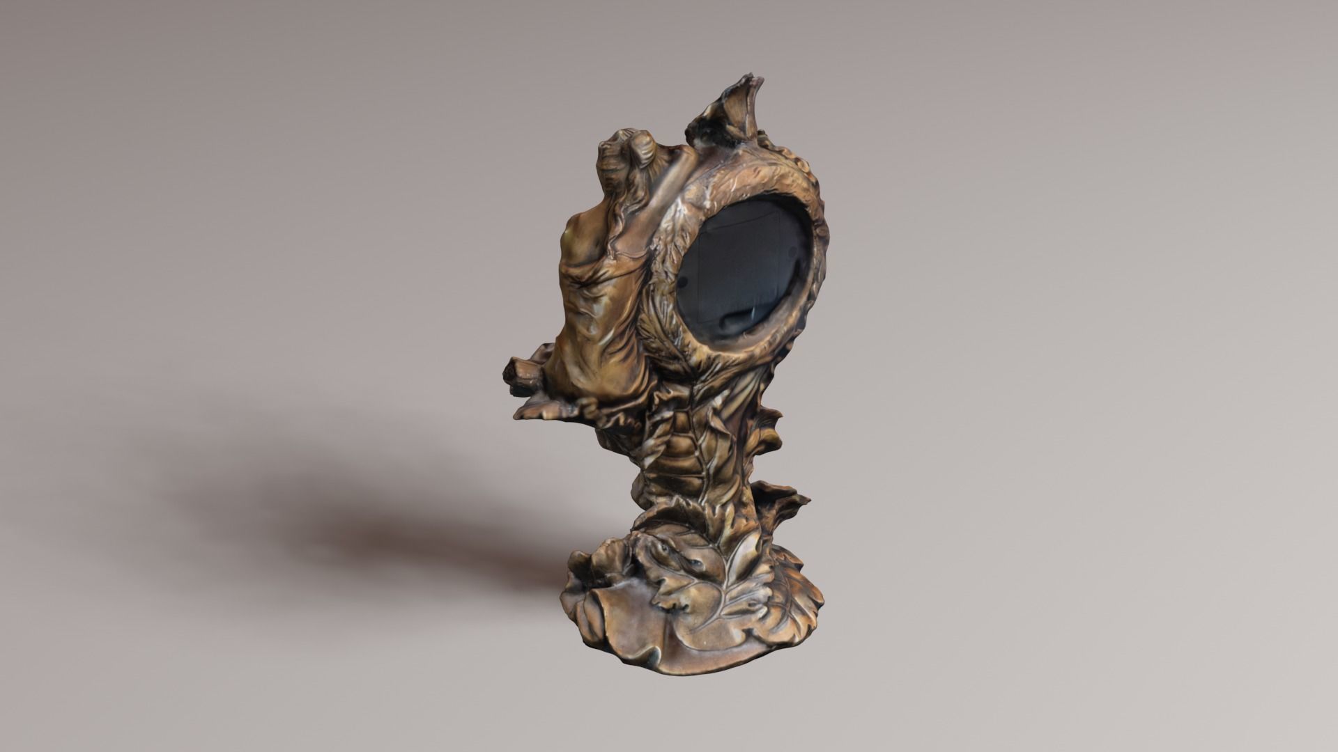 vintage clock v1 3D print model_30