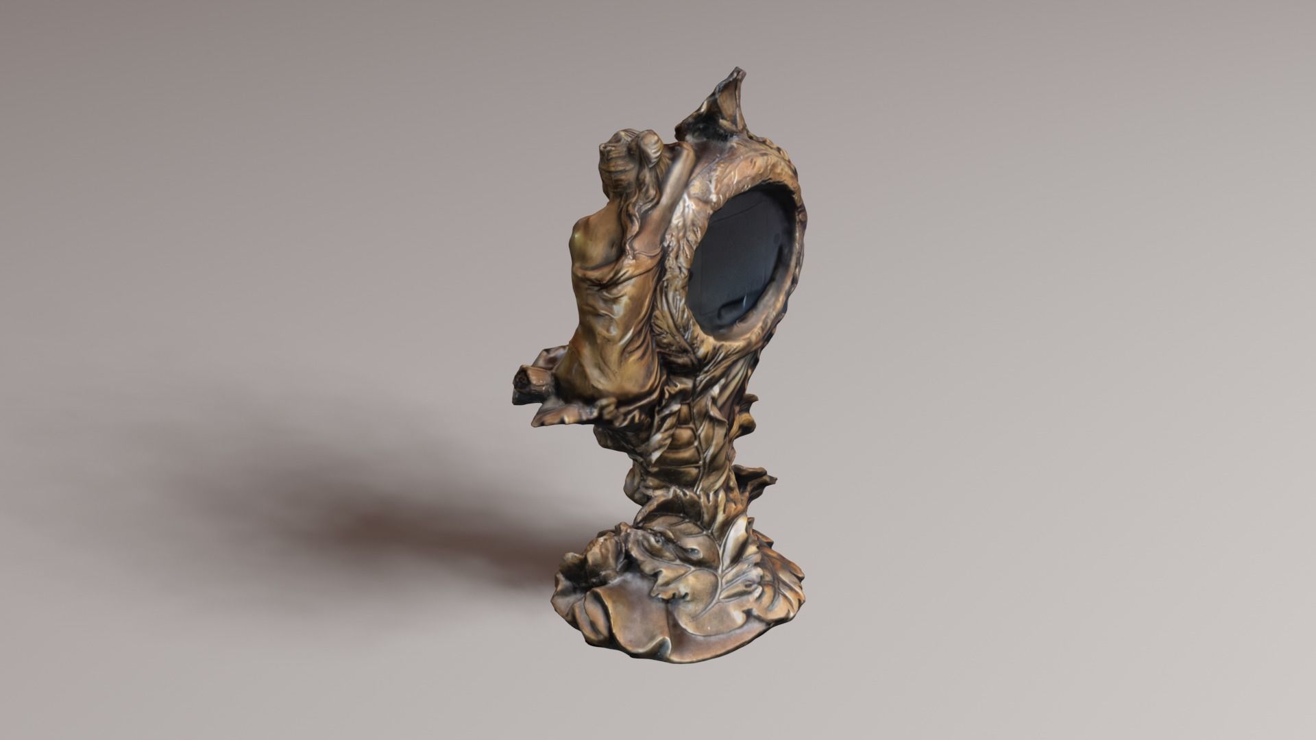 vintage clock v1 3D print model_32