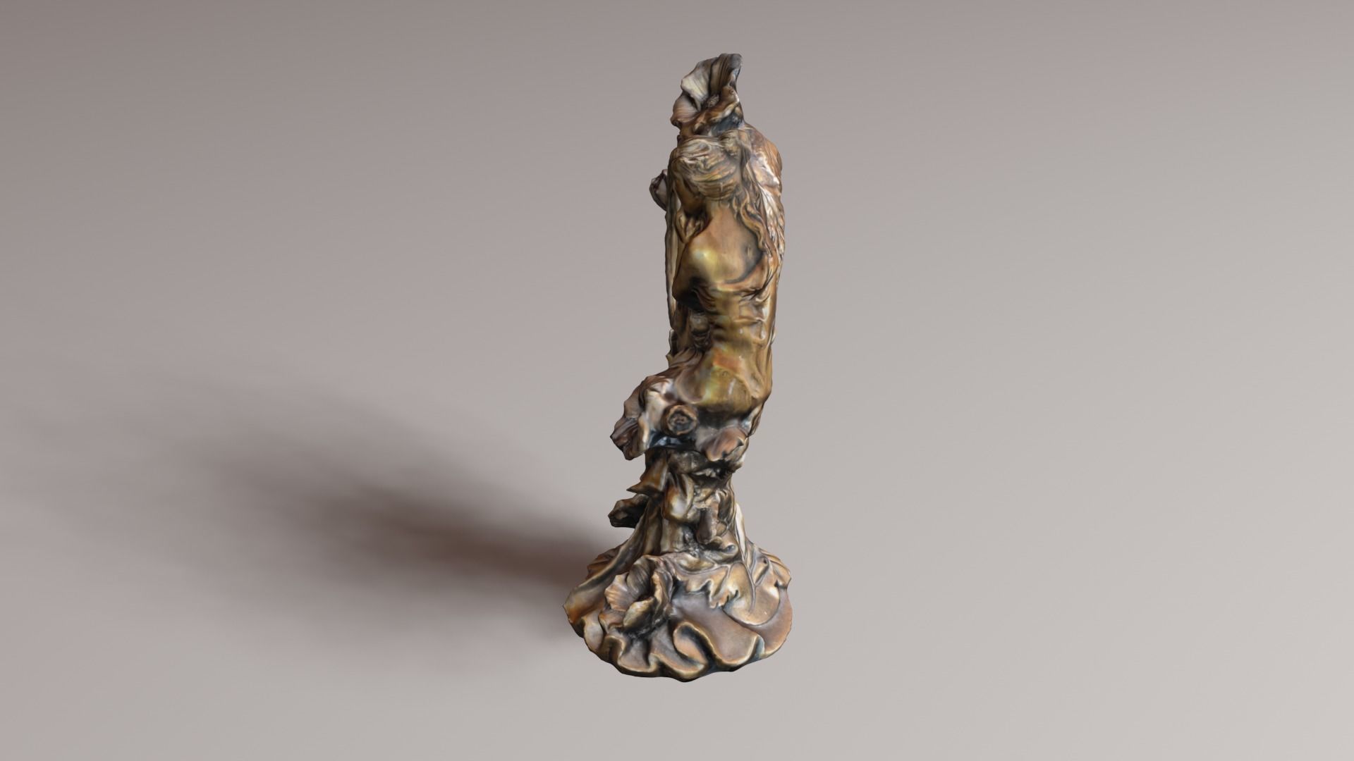 vintage clock v1 3D print model_34