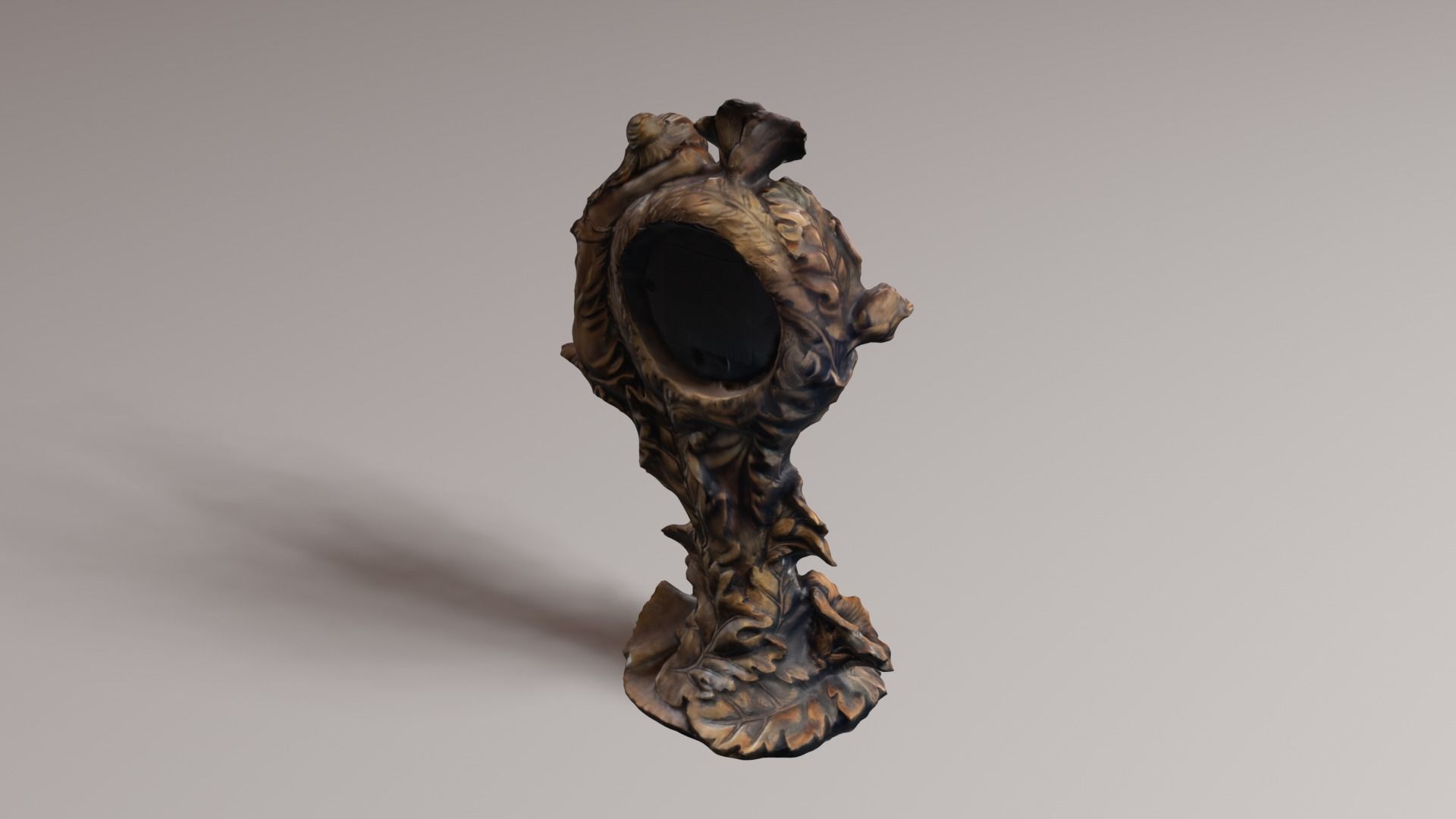 vintage clock v1 3D print model_24