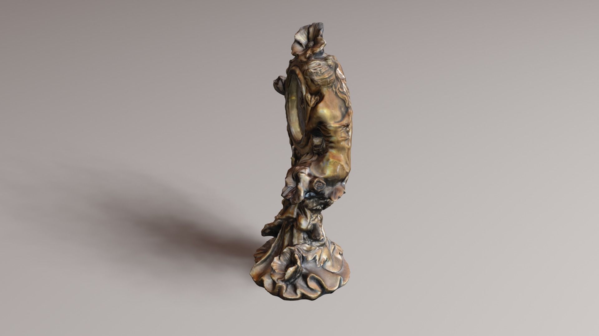 vintage clock v1 3D print model_36