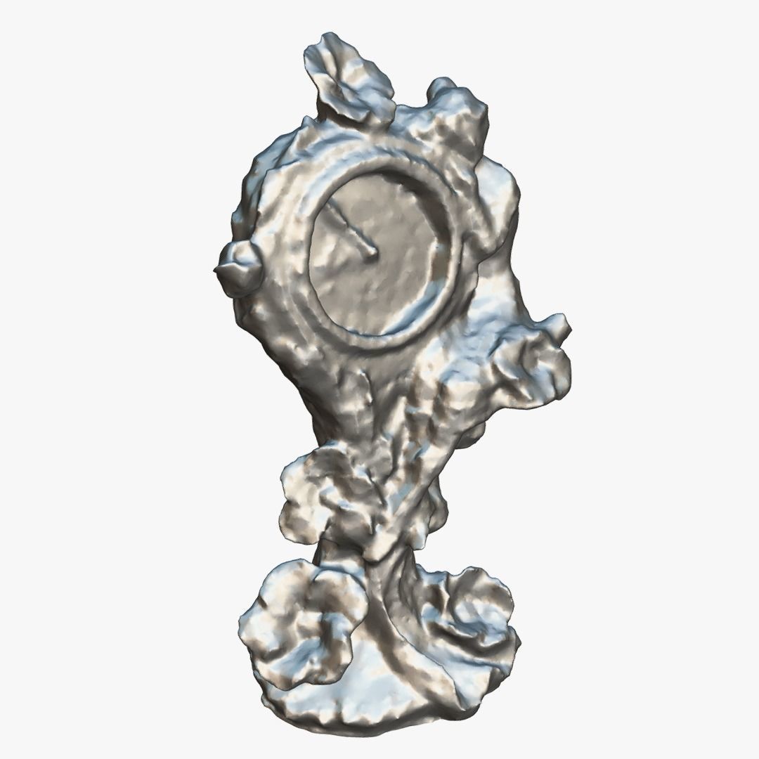 vintage clock v1 3D print model_4