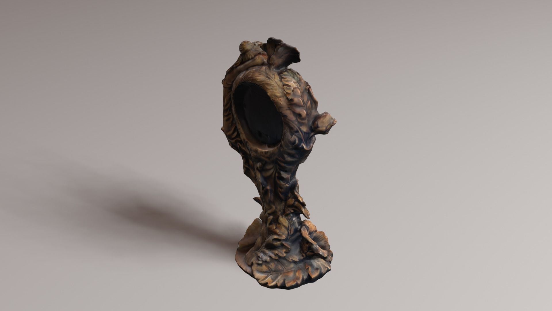 vintage clock v1 3D print model_26