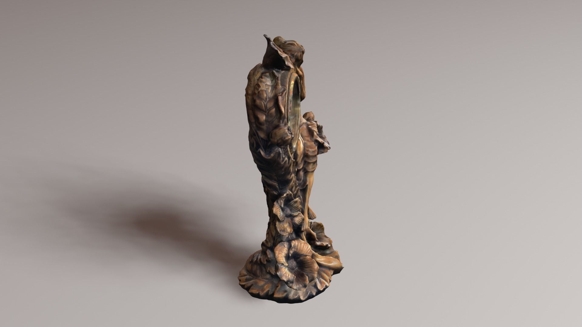 vintage clock v1 3D print model_19