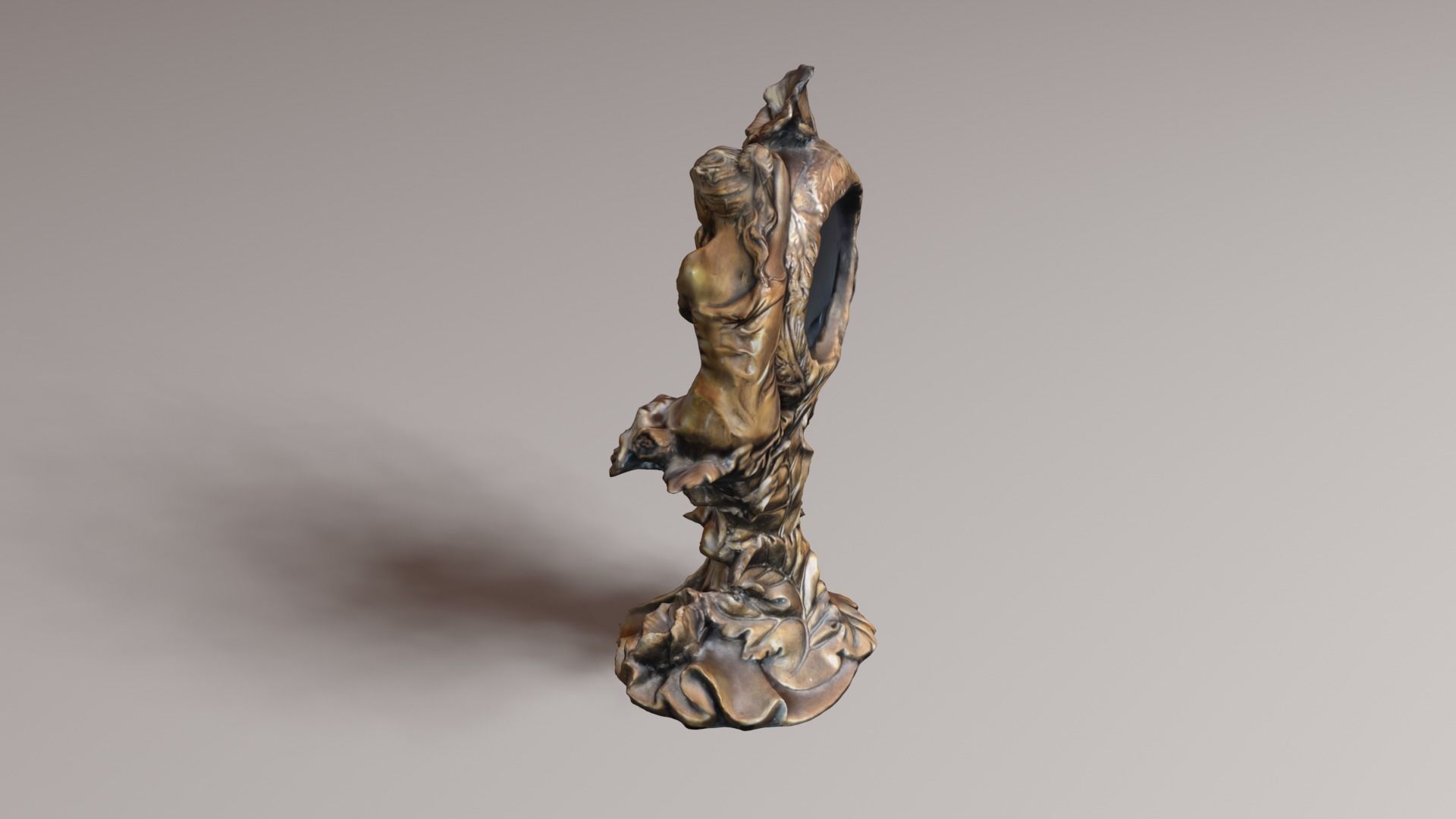 vintage clock v1 3D print model_41