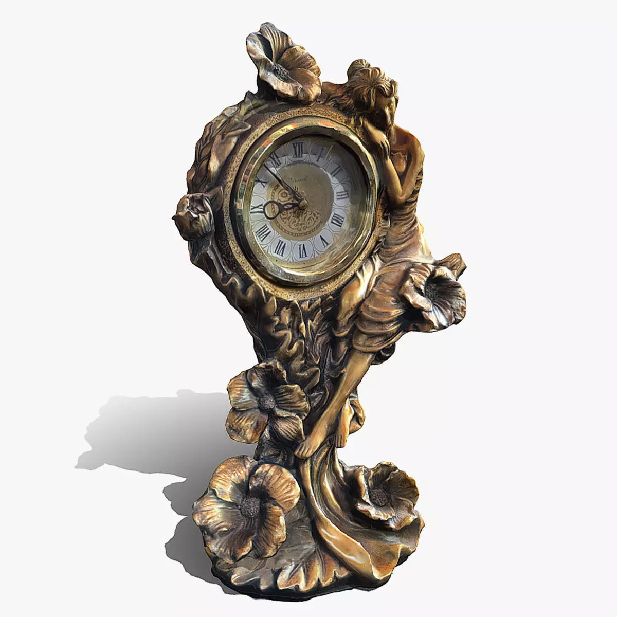 vintage clock v1 3D print model_0