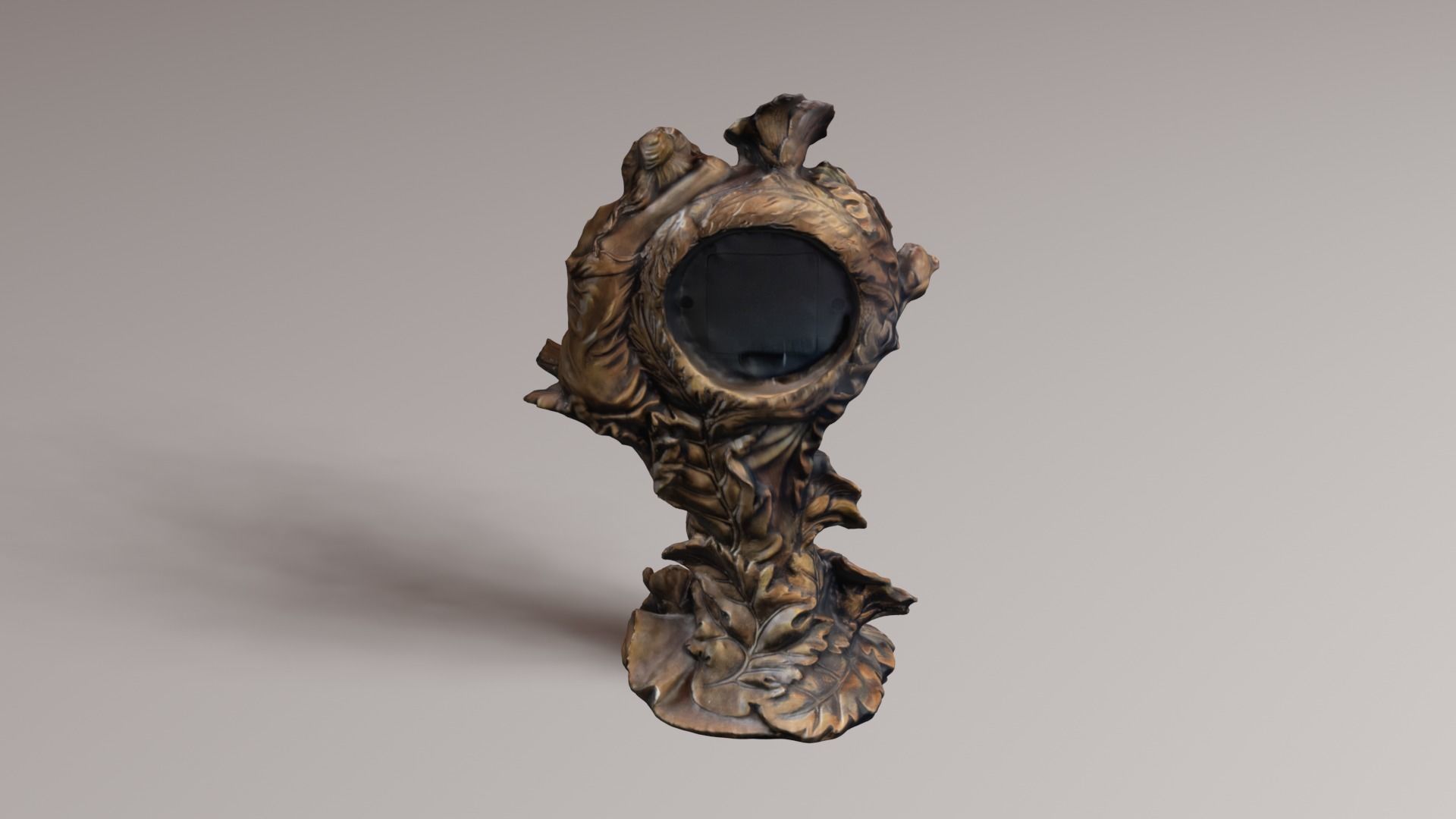 vintage clock v1 3D print model_27