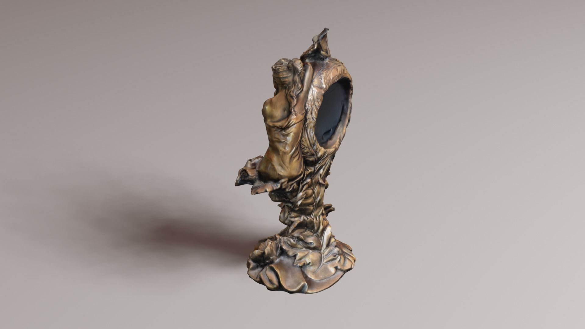 vintage clock v1 3D print model_33