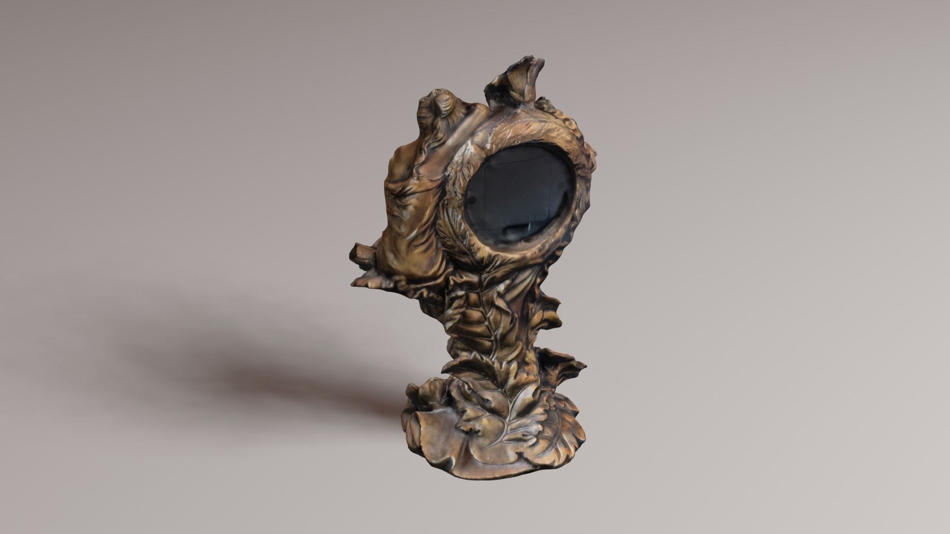 vintage clock v1 3D print model_43