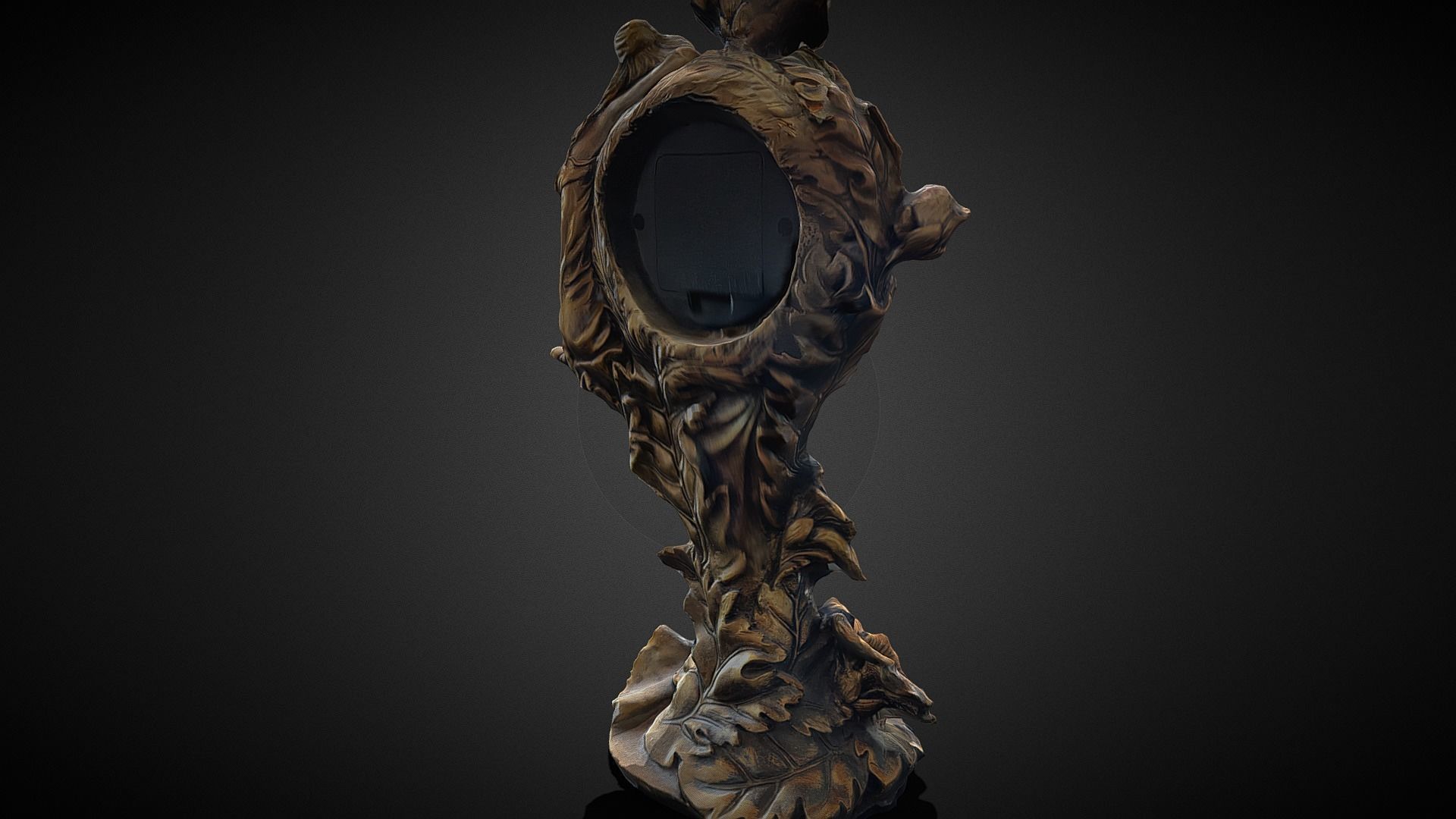 vintage clock v1 3D print model_9