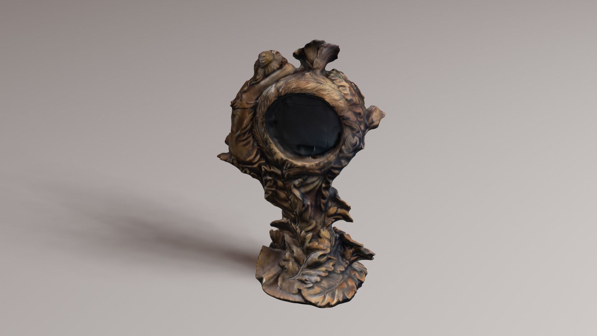 vintage clock v1 3D print model_28